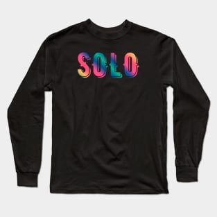 SOLO gradient text Long Sleeve T-Shirt